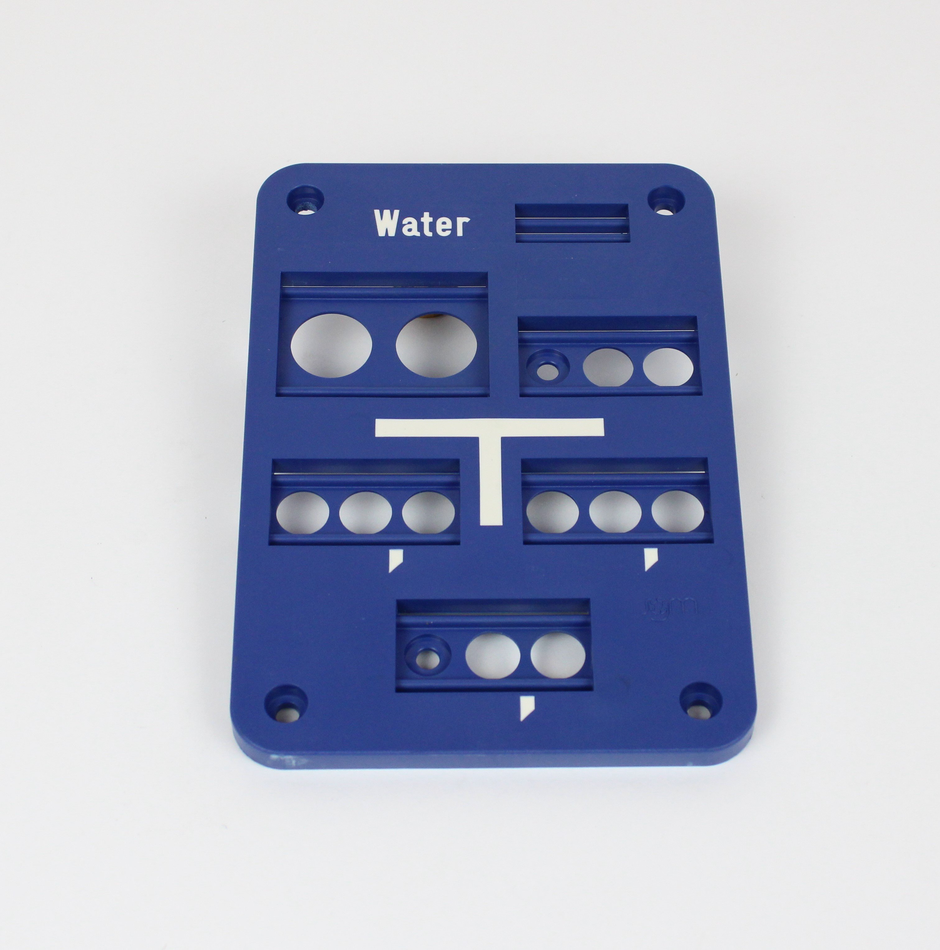 Aanwijsbord kunststof 
140x200mm, blauw/wit 
Type B ("Water")